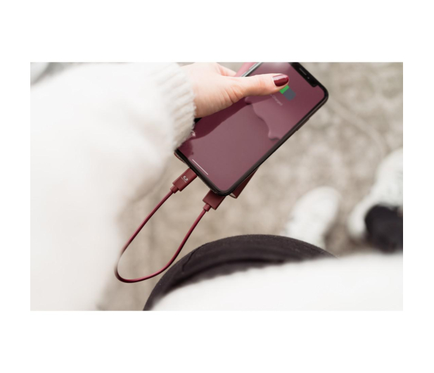 Fresh N Rebel Kabel USB Lightning Fresh'N'Rebel 0,2m Ruby Red # - 1460957 - zdjęcie 3
